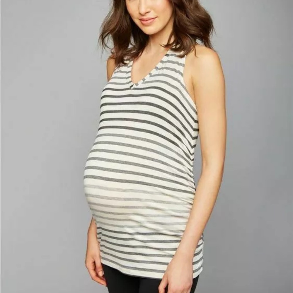 NWT Beyond The Bump Maternity Striped Dress XL